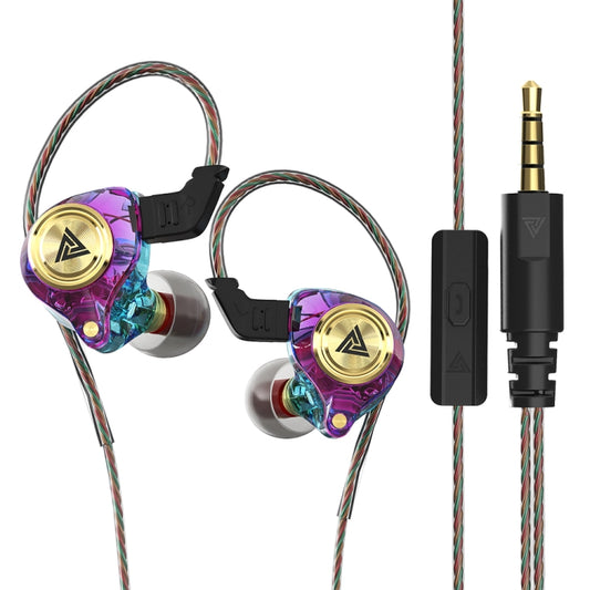 QKZ AK3 FiLe In-ear Subwoofer Wire-controlled Earphone with Mic(Colorful) - In Ear Wired Earphone by QKZ | Online Shopping South Africa | PMC Jewellery