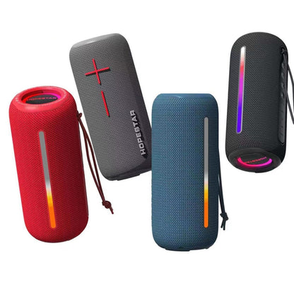 HOPESTAR P39 Outdoor Waterproof RGB Light Wireless Bluetooth Speaker(Black) - Waterproof Speaker by HOPESTAR | Online Shopping South Africa | PMC Jewellery | Buy Now Pay Later Mobicred