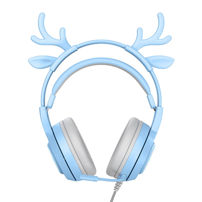 SOYTO SY-G25 Antlers RGB HD Microphone 3D Space Sound Wired Gaming Headset(Blue) - Multimedia Headset by SOYTO | Online Shopping South Africa | PMC Jewellery