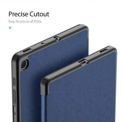 For Galaxy Tab S6 Lite 10.4 inch / S6 Lite 2024 DUX DUCIS Domo Series Horizontal Flip Magnetic PU Leather Case with Three-folding Holder & Pen Slot & Sleep / Wake-up Function(Blue) - Tab S6 Lite P610 / P615 by DUX DUCIS | Online Shopping South Africa | PMC Jewellery | Buy Now Pay Later Mobicred