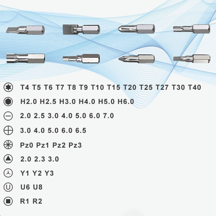 JAKEMY JM-6124 48 in 1 Precise Mini Screwdriver Set - free shipping - PMC TechLife - Order now!