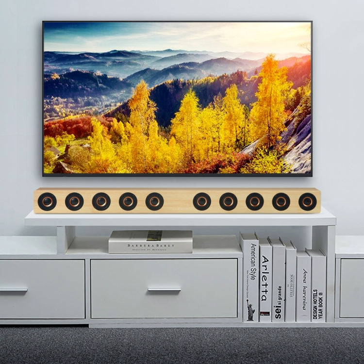 D90 Home Theater Audio Echo Wall Soundbar Subwoofer Bluetooth Audio(Yellow) - Desktop Speaker by PMC TechLife | Online Shopping South Africa | PMC TechLife