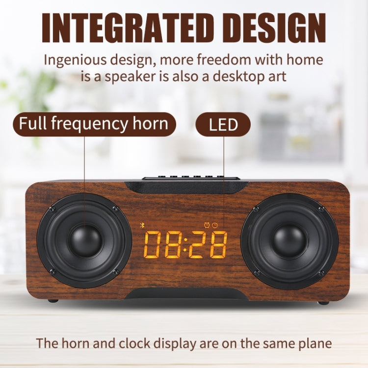 M8C Multifunctional Alarm Clock Bluetooth Speaker(Yellow) - Desktop Speaker by PMC TechLife | Online Shopping South Africa | PMC TechLife