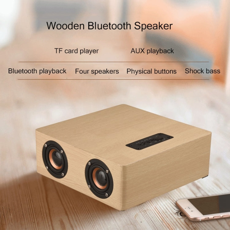 Q5 Home Computer TV Wooden Wireless Bluetooth Speaker(Red) - Desktop Speaker by PMC TechLife | Online Shopping South Africa | PMC TechLife