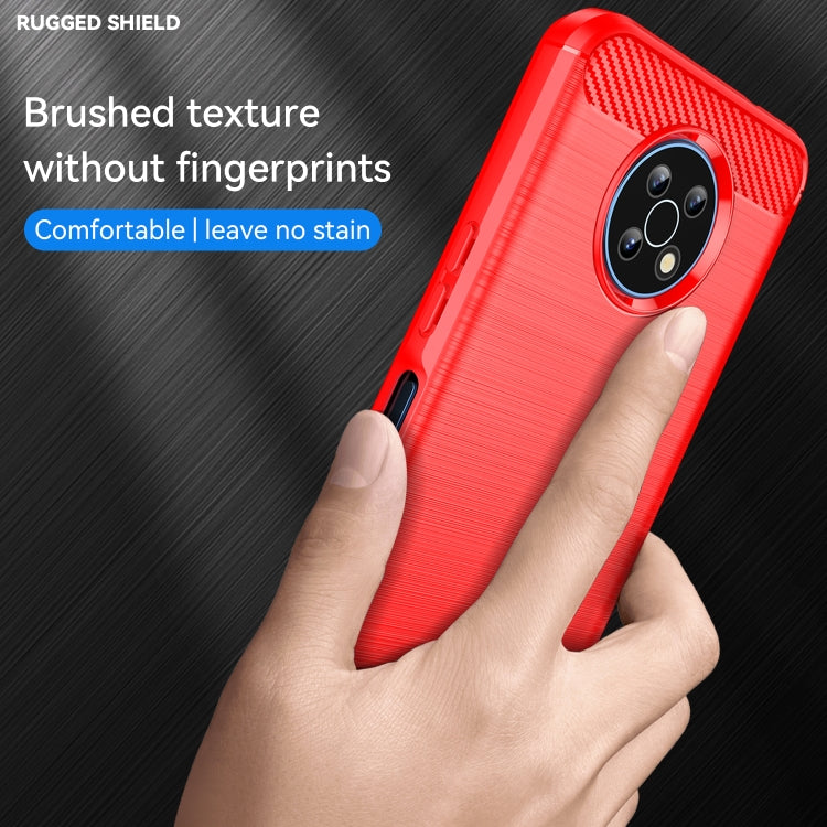 For Nokia G50 Brushed Texture Carbon Fiber TPU Phone Case(Red) - free shipping - PMC TechLife - Order now!