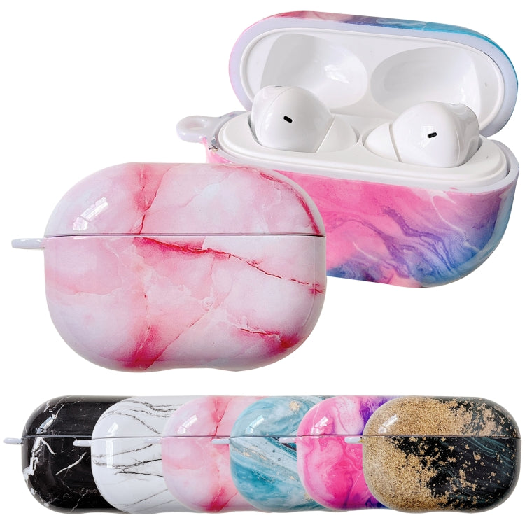 For Xiaomi Redmi Buds 4 Pro Marble Texture PC Glossy Earphone Protective Case(Pink Blue) - Xiaomi Earphone Case by PMC Jewellery | Online Shopping South Africa | PMC Jewellery