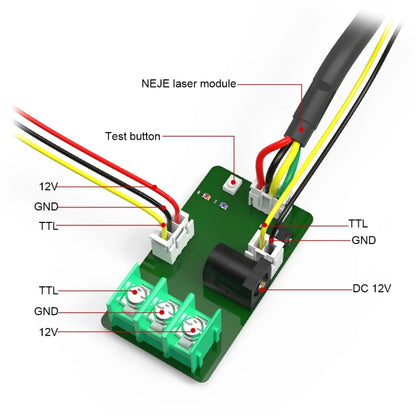 NEJE A40640 15W 450nm Laser Engraver Module Kits - DIY Engraving Machines by NEJE | Online Shopping South Africa | PMC Jewellery | Buy Now Pay Later Mobicred