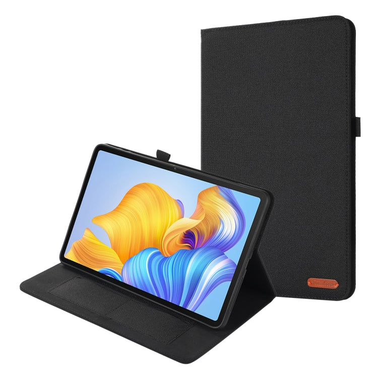 For Honor Pad 8 Fabric PU + TPU Flip Tablet Leather Case(Black) - free shipping - PMC TechLife - Order now!