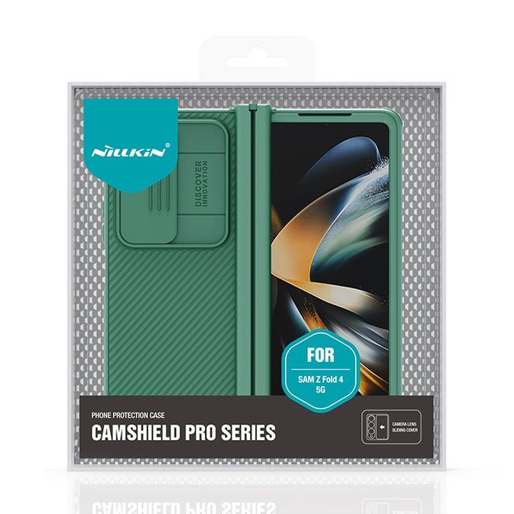 For Samsung Galaxy Z Fold4 NILLKIN Black Mirror Pro Series Camshield PC Phone Case, Simple Set(Green) - Galaxy Z Fold4 5G Cases by NILLKIN | Online Shopping South Africa | PMC Jewellery