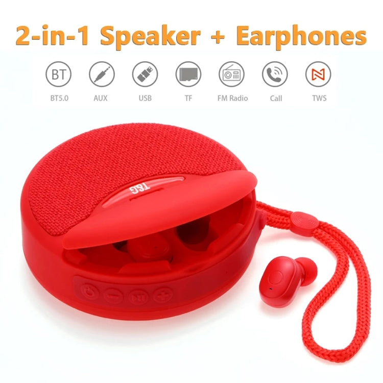T&G TG808 2 in 1 Mini Wireless Bluetooth Speaker Wireless Headphones(Black) - free shipping - PMC TechLife - Order now!