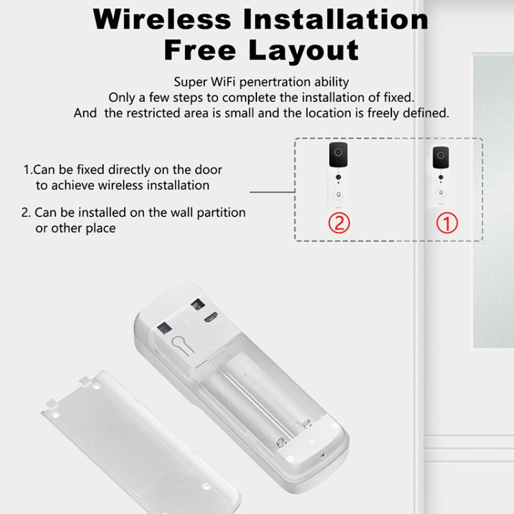 T30 Tuya Smart WIFI Video Doorbell Support Two-way Intercom & Night Vision(Black) - Video DoorBell by PMC Jewellery | Online Shopping South Africa | PMC Jewellery