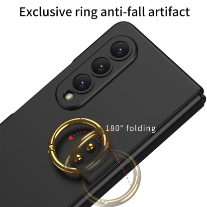 For Samsung Galaxy Z Fold4 GKK Ultra-thin PC Full Coverage Phone Case with Ring Holder(Black) - Galaxy Z Fold4 5G Cases by GKK | Online Shopping South Africa | PMC Jewellery