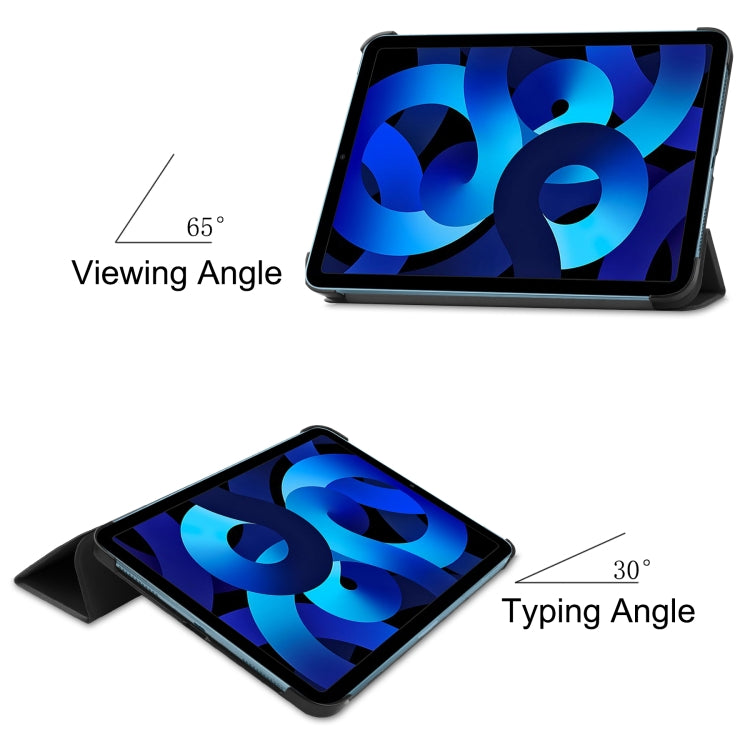 Solid Color Custer Texture Leather Tablet Case For iPad 10th Gen 10.9 2022 / 2025 (Black) - free shipping - PMC TechLife - Order now!