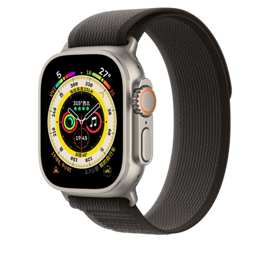 Nylon Watch Band For Apple Watch 46mm / 49mm / 45mm / 44mm(Black) - Watch Bands by PMC Jewellery | Online Shopping South Africa | PMC Jewellery | Buy Now Pay Later Mobicred