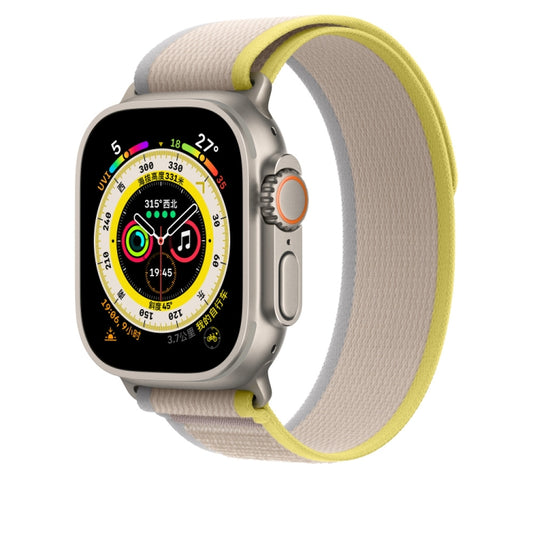 Nylon Watch Band For Apple Watch 42mm / 41mm / 40mm / 38mm(Beige) - Watch Bands by PMC Jewellery | Online Shopping South Africa | PMC Jewellery | Buy Now Pay Later Mobicred