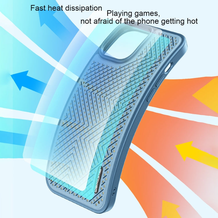 For iPhone 13 Pro Max WEKOME Graphene Heat Dissipation Phone Case (Blue) - iPhone 13 Pro Max Cases by WK | Online Shopping South Africa | PMC Jewellery