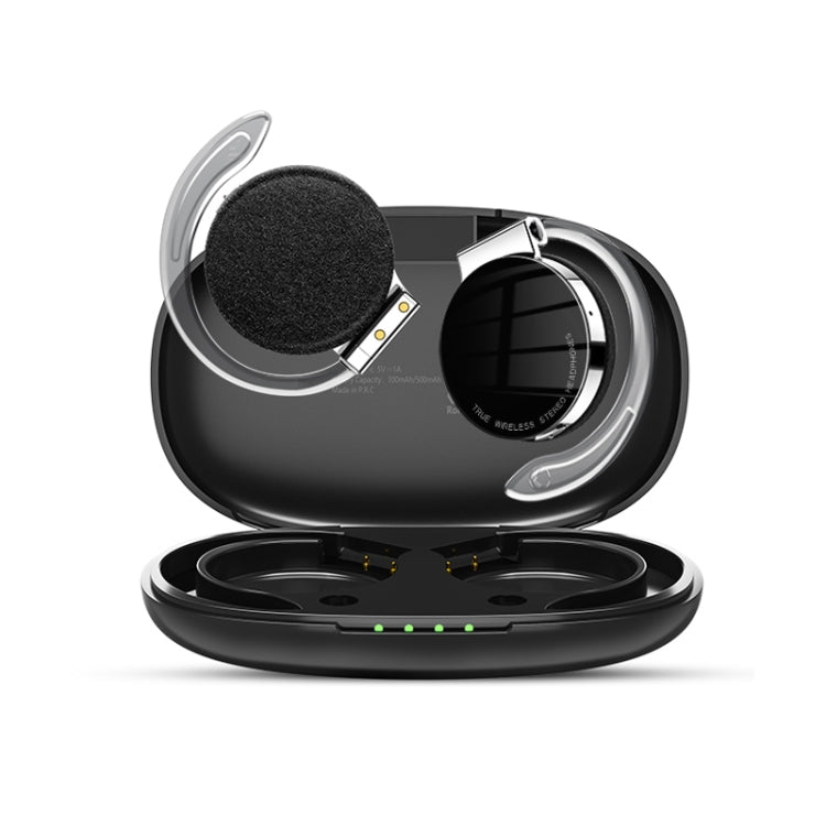 T&G F2 Ear Mount Waterproof Wireless Bluetooth Noise Reduction Earphone, Waterproof Level: IPX5(Black) - Bluetooth Earphone by T&G | Online Shopping South Africa | PMC TechLife | Buy Now Pay Later Mobicred