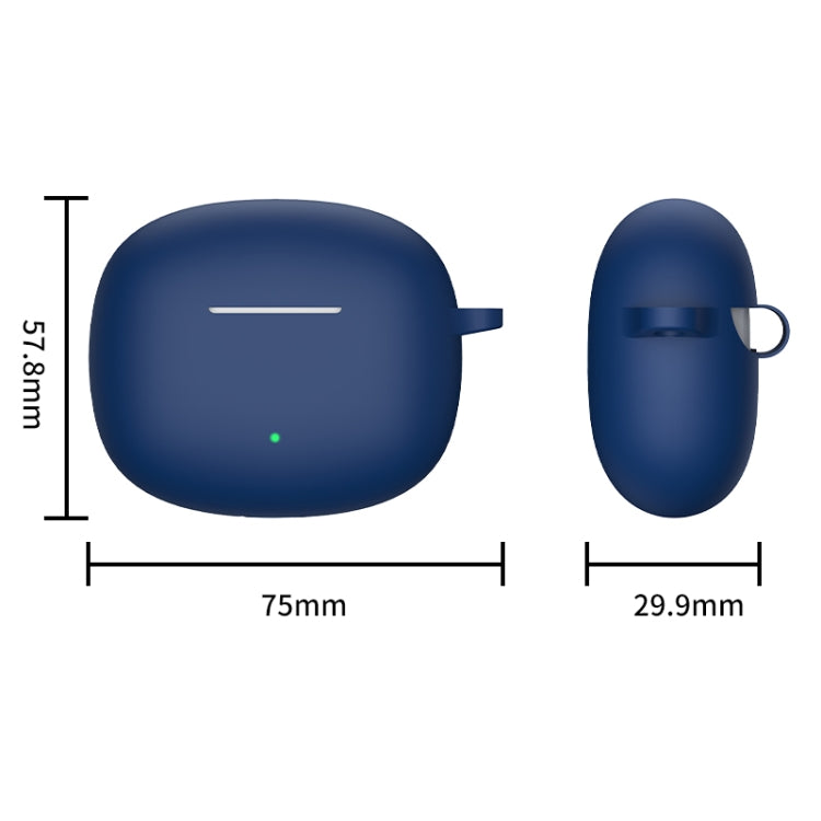 For Honor WINGcloud Earbuds X3i Silicone Protective Case with Hook(Sky Blue) - Huawei Earphone Case by PMC TechLife | Online Shopping South Africa | PMC TechLife