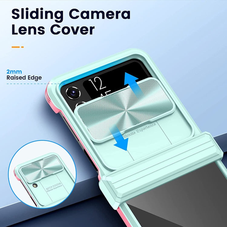 For Samsung Galaxy Z Flip4 360 Full Body Sliding Camshield Phone Case(Black) - free shipping - PMC TechLife - Order now!