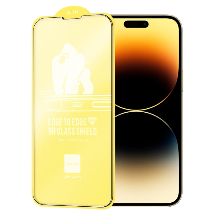 For iPhone 14 Pro Max WEKOME 9D Curved Frosted Tempered Glass Film - iPhone 14 Pro Max Tempered Glass by WK | Online Shopping South Africa | PMC TechLife