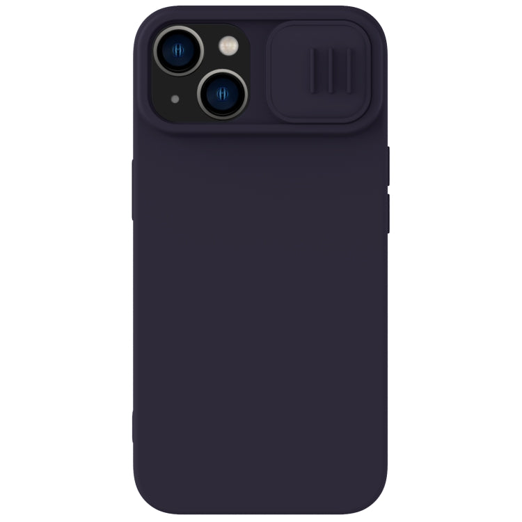 For iPhone 14 NILLKIN CamShield MagSafe Liquid Silicone Phone Case (Deep Purple) - iPhone 14 Cases by NILLKIN | Online Shopping South Africa | PMC Jewellery