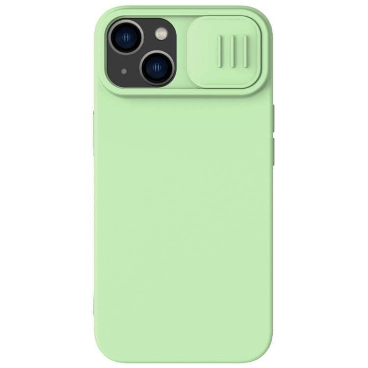 For iPhone 14 Plus  NILLKIN CamShield MagSafe Liquid Silicone Phone Case(Green) - iPhone 14 Plus Cases by NILLKIN | Online Shopping South Africa | PMC Jewellery