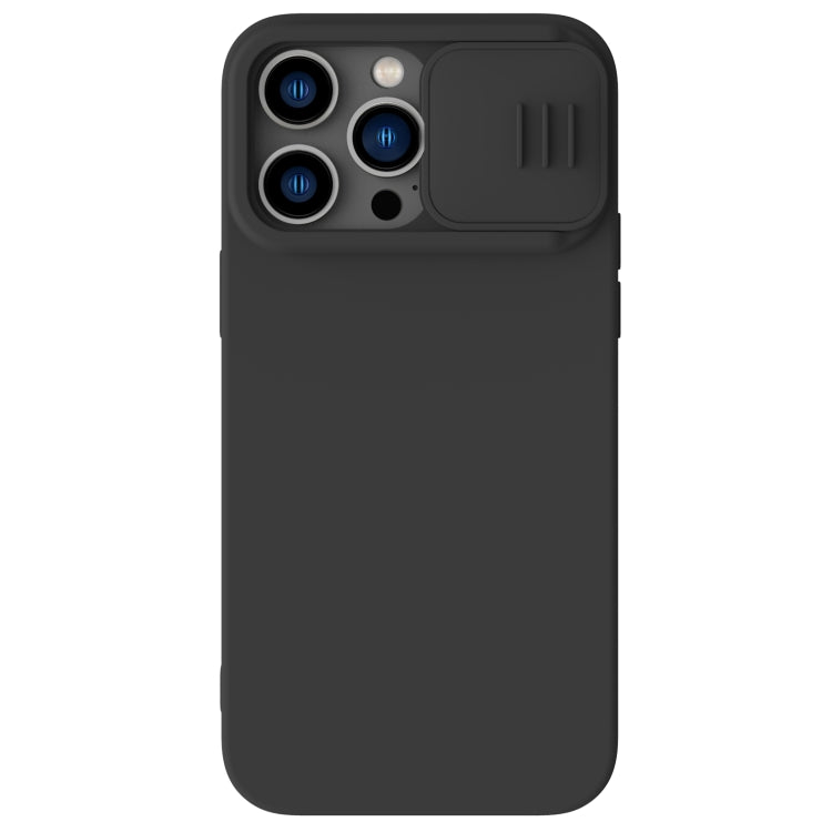 For iPhone 14 Pro NILLKIN CamShield Liquid Silicone Phone Case(Black) - iPhone 14 Pro Cases by NILLKIN | Online Shopping South Africa | PMC Jewellery