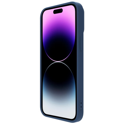 For iPhone 14 Pro NILLKIN CamShield Liquid Silicone Phone Case(Blue) - iPhone 14 Pro Cases by NILLKIN | Online Shopping South Africa | PMC Jewellery | Buy Now Pay Later Mobicred