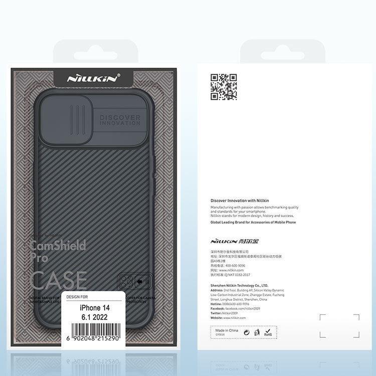 For iPhone 14 NILLKIN CamShield Pro Magnetic Magsafe Case(Black) - iPhone 14 Cases by NILLKIN | Online Shopping South Africa | PMC TechLife