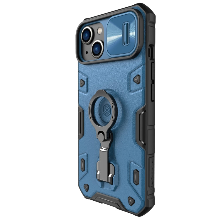 For iPhone 14 Plus  NILLKIN CamShield Armor Pro Magnetic Phone Case(Blue) - iPhone 14 Plus Cases by NILLKIN | Online Shopping South Africa | PMC Jewellery