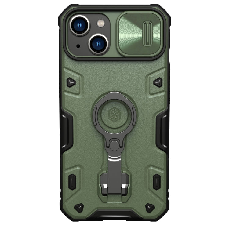 For iPhone 14 Plus  NILLKIN Shockproof CamShield Armor Protective Case(Green) - iPhone 14 Plus Cases by NILLKIN | Online Shopping South Africa | PMC Jewellery | Buy Now Pay Later Mobicred