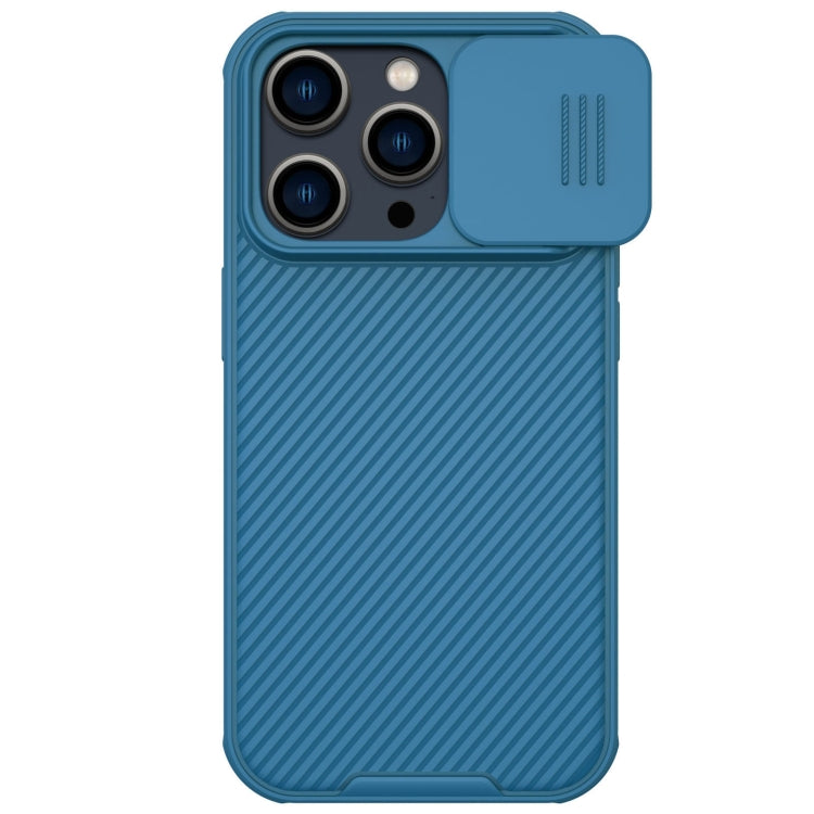 For iPhone 14 Pro NILLKIN CamShield Pro Protective Phone Case(Blue) - iPhone 14 Pro Cases by NILLKIN | Online Shopping South Africa | PMC Jewellery