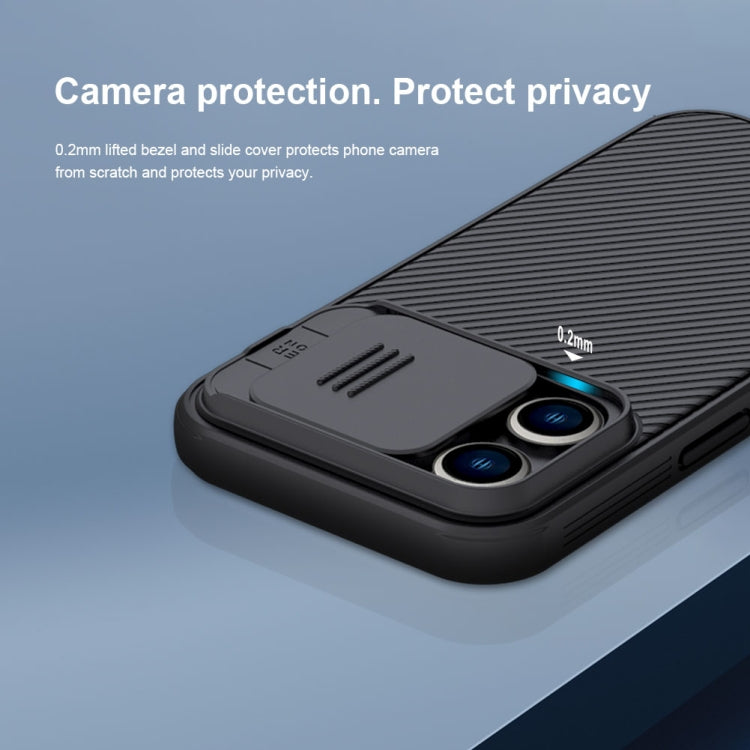 For iPhone 14 Pro Max NILLKIN CamShield Pro Protective Phone Case(Blue) - free shipping - PMC TechLife - Order now!