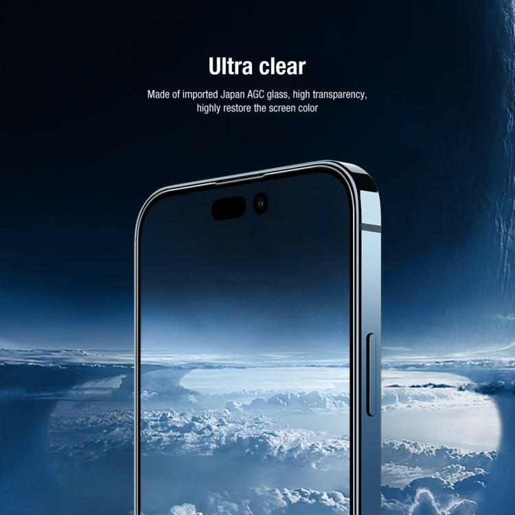 For iPhone 14 Pro NILLKIN 2 in 1 HD Full Screen Tempered Glass Film + Camera Protector Set - iPhone 14 Pro Tempered Glass by NILLKIN | Online Shopping South Africa | PMC Jewellery
