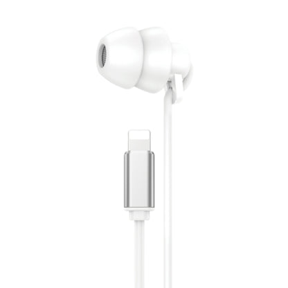 WEKOME YB02 SHQ Series In-Ear Sleep Wired Earphone, Plug Type:8 Pin(White) - In Ear Wired Earphone by WK | Online Shopping South Africa | PMC Jewellery