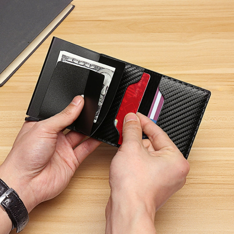 C1804H1 RFID Carbon Fiber Wallet For Men(Red) - Antimagnetic RFID Package by PMC TechLife | Online Shopping South Africa | PMC TechLife | Buy Now Pay Later Mobicred
