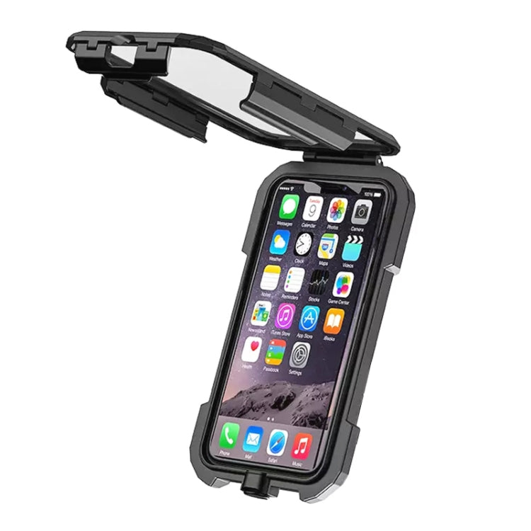 Kewig M18S-A2 Motorcycle / Bicycle Rearview Mirror Wireless Charging Waterproof Box Mobile Phone Holder - Holder by Kewig | Online Shopping South Africa | PMC Jewellery | Buy Now Pay Later Mobicred