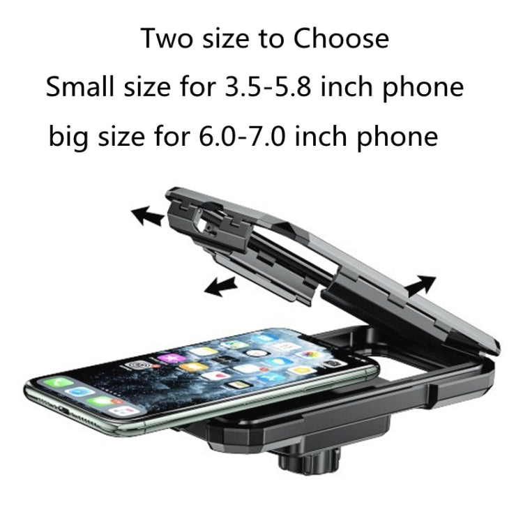 Kewig M18S-A2 Motorcycle / Bicycle Rearview Mirror Wireless Charging Waterproof Box Mobile Phone Holder - free shipping - PMC TechLife - Order now!