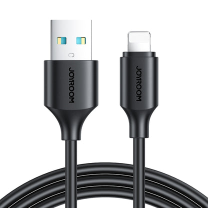 JOYROOM S-UL012A9 2.4A USB to 8 Pin Fast Charging Data Cable, Length:0.25m(Black) - Normal Style Cable by JOYROOM | Online Shopping South Africa | PMC Jewellery