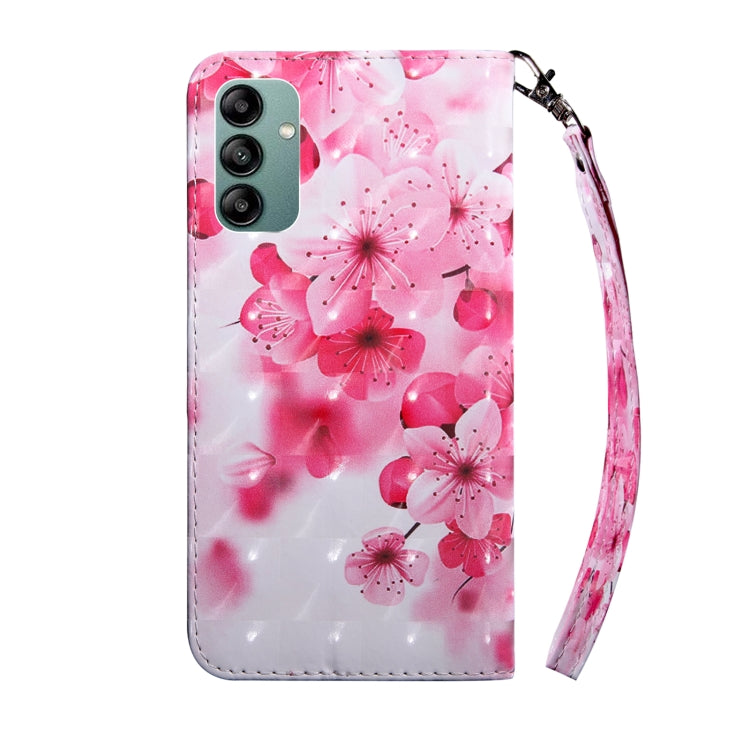 For Samsung Galaxy A04s 3D Painted Leather Phone Case(Red Flower) - free shipping - PMC TechLife - Order now!