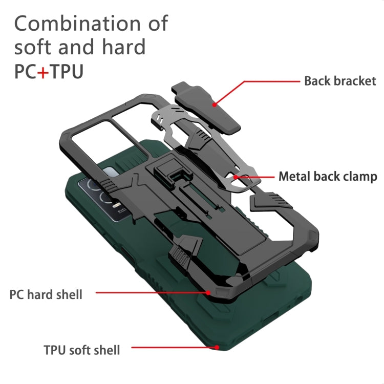 For Samsung Galaxy A04 Armor Warrior Shockproof PC + TPU Phone Case(Army Green) - free shipping - PMC TechLife - Order now!