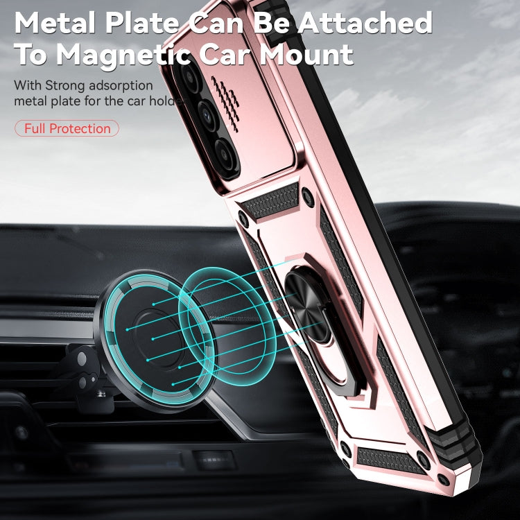 For Samsung Galaxy A14 5G Sliding Camshield Holder Phone Case(Rose Gold) - free shipping - PMC TechLife - Order now!