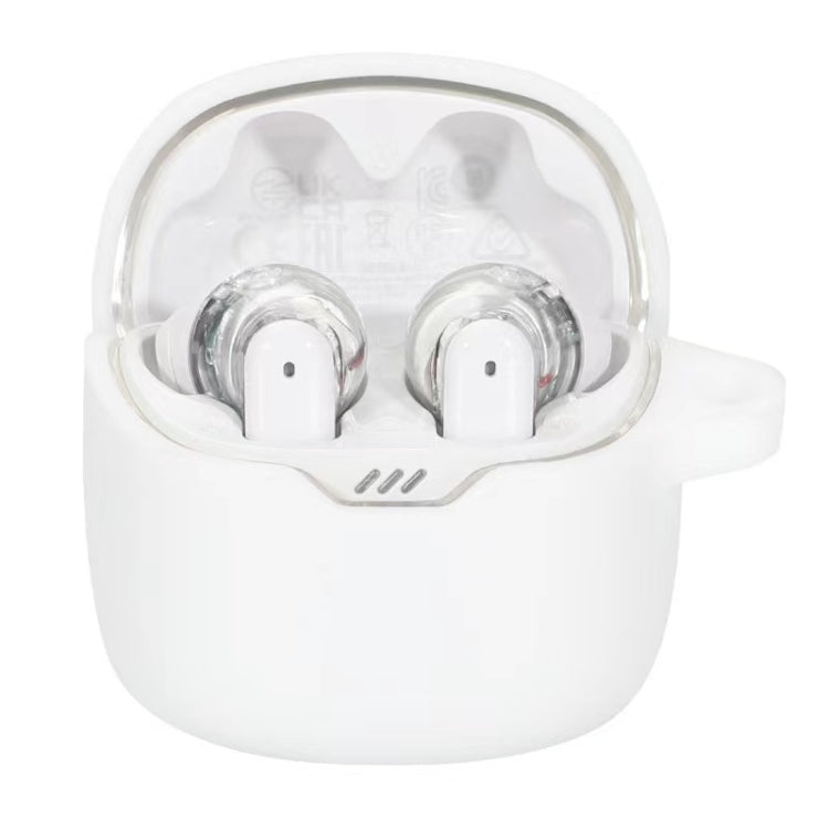 For JBL Tune Flex Earphone Silicone Protective Case(White) - JBL Earphone Case by PMC TechLife | Online Shopping South Africa | PMC TechLife