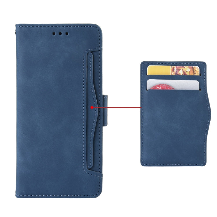 For iPhone 14 Skin Feel Calf Texture Card Slots Leather Phone Case(Blue) - free shipping - PMC TechLife - Order now!