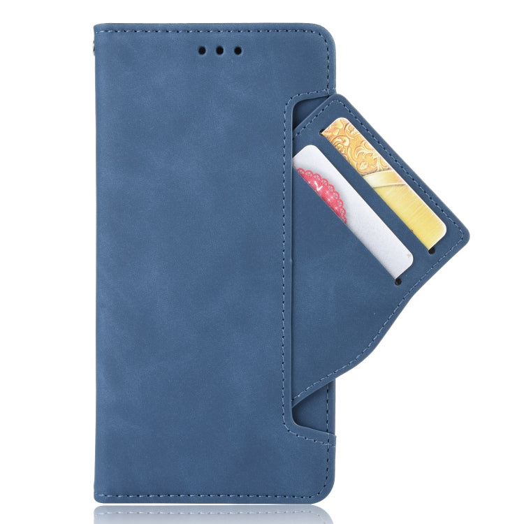 For iPhone 14 Skin Feel Calf Texture Card Slots Leather Phone Case(Blue) - free shipping - PMC TechLife - Order now!