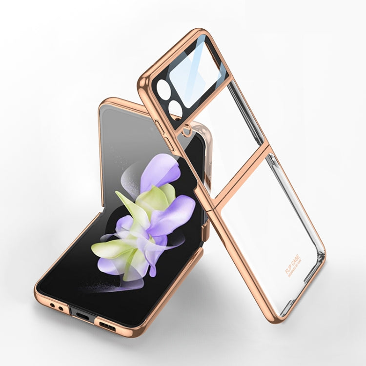 For Samsung Galaxy Z Flip4 GKK Integrated Electroplating All-inclusive Phone Case(Gold) - Galaxy Z Flip4 5G Cases by GKK | Online Shopping South Africa | PMC Jewellery