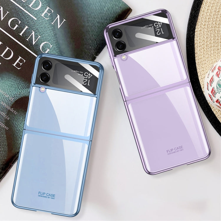 For Samsung Galaxy Z Flip4 GKK Integrated Electroplating All-inclusive Phone Case(Transparent) - Galaxy Z Flip4 5G Cases by GKK | Online Shopping South Africa | PMC Jewellery