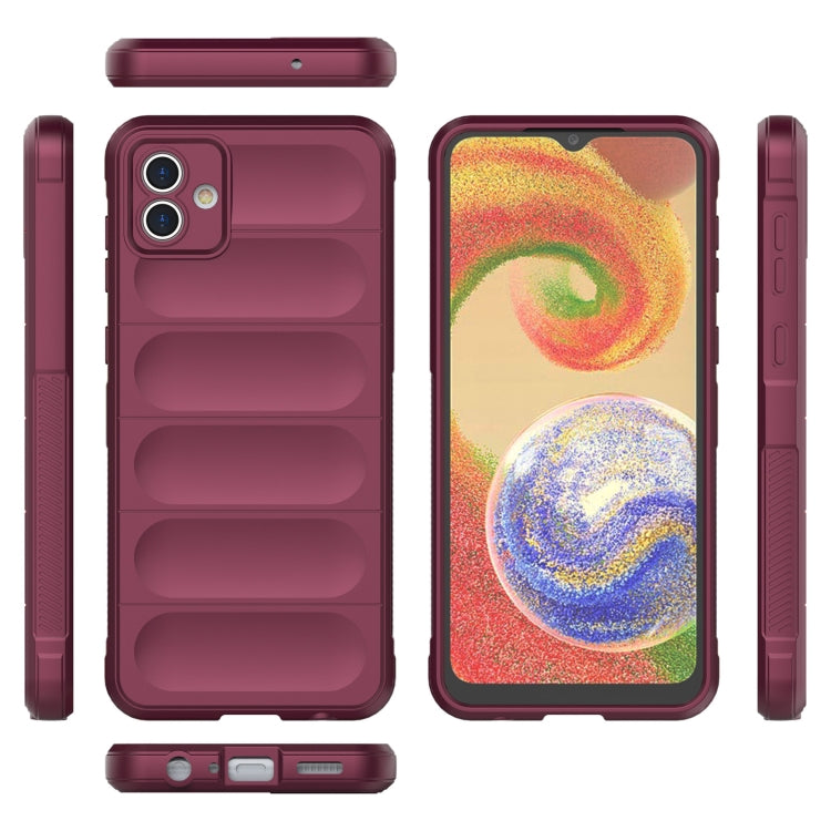 For Samsung Galaxy A04 4G Magic Shield TPU + Flannel Phone Case(Dark Green) - Galaxy Phone Cases by PMC TechLife | Online Shopping South Africa | PMC TechLife