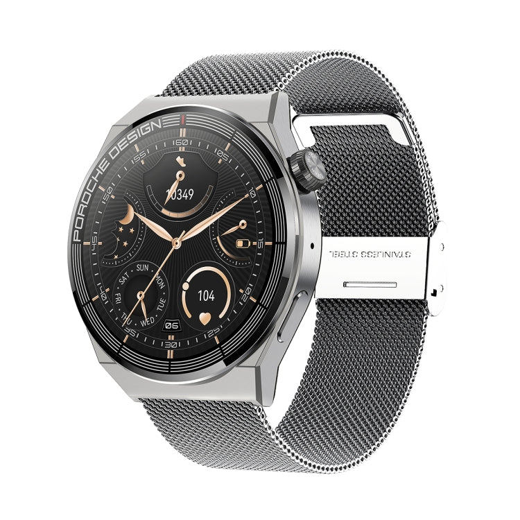 Ochstin 5HK46P 1.36 inch Round Screen Steel Strap Smart Watch with Bluetooth Call Function(Silver) - free shipping - PMC TechLife - Order now!