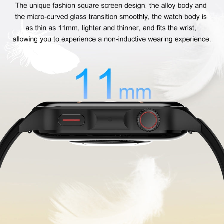 Ochstin 5HK28 1.78 inch Square Screen Silicone Strap Smart Watch Supports Bluetooth Call Function/Blood Oxygen Monitoring(Grey) - free shipping - PMC TechLife - Order now!